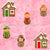 Gingerbread Houses People Pink Image
