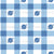 Space checks - cute planets on a fun blue gingham check (part of the Galaxy pets collection) Image