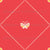 Simple Butterflies Pink Yellow Flowers and Red Dotted Diamond Argyle Image
