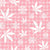 Marijuana Snowstorm White on Pink Gingham Image