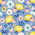 Summer Lemon Berry Floral on Blue Image
