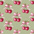 Cherries and Bows Green Image