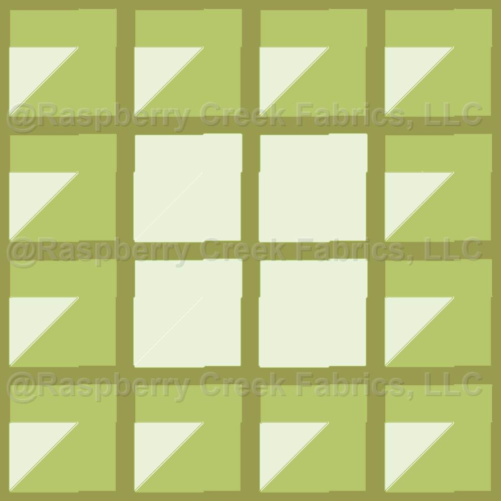 Mazipoodles Seven Squares Olive Green