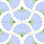 Graphic Japanese Fans Scalloped Ogee in Off White Light Blue Green Image
