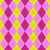 Argyle Pattern, Baby Pink Yellow Pink, Black Stitching Image