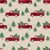 Vintage Red Christmas Truck with Evergreen Trees on Tan - Tree Farm Collection Image