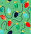 Classic Christmas Lights on Pistachio Image