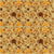Antique Trailing Floral Vine Trellis in Ochre, Amber and Sepia, Bazaar Blooms by Christabelco Image