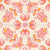 Folk Line Art Pastel Pink Mustard Yellow and Cream Tulips Butterflies Wallpaper Image