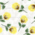 Cute Yellow Pansy Flowers with Faces on Cream Texture Image