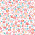 Spring Fling Ditsy Daisy in Blush: tiny flower toss in pink and green for spring and Easter Image