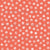 Textured White Dots and Bright Coral Red Organic Abstract Monochrome Image