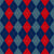 Argyle Pattern, Navy Blue Red Blue, Orange Stitching Image