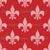 Pretty In Paris - Pink Fleur de Lis on Red Image