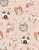 Kitty Love Cat Faces Baby Pink Image