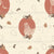 Rustic Farmhouse Americana Chickens in Frames in Peach, The 3 Chickens' Farm Collection by The Sewing Sailor Image