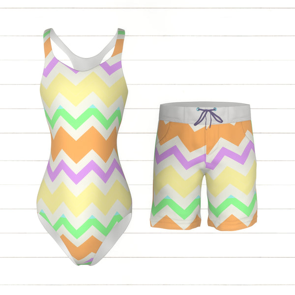 Fun zig zag pattern with different thickness in stripes and in differe ...