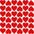 Red Hearts Pattern, Romantic, Love Image