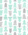Mint and Light Grey Christmas Trees / Peppermint Candy Cats Collection Image