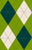 Classic Argyle Diamond Geometric Check In Green and Navy Blue with Beige Image
