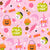 Trick or Treat Pastel Halloween Candy and Cute Pumpkins on Pink Image