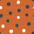 Halloween Orange Black White Polka Dots Image