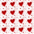 Hearts Pattern, Pattern of Hearts, Love, White Background Image