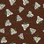 Sego Lily Flowers Tossed Chocolate Brown- Utah Collection Image