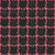 Triple hearts outlined windowpane checkerboard filled with single heart in hand-drawn lineart – love leverage collection – black pink-orange – Fun modern twist on the classic checkerboard in a valentines color palette. Spread some love. Image