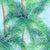 Watercolor background with tropical palm trees seamless pattern on blue sky backdrop. Watercolour hand drawn vintage style palms illustration. Print for textile, fabric, wallpaper, wrapping paper. Image