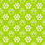 Animal Paw Prints White on Lime Green Image