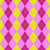 Argyle Pattern, Baby Pink Yellow Pink, White Stitching Image