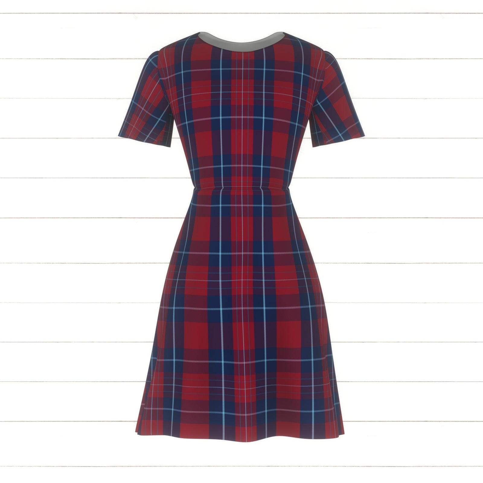 I Otter Love You - Red and Blue Tartan Plaid