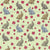 Rabbits and Pimpernel Floral on Light Green Image