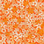 Retro wildflowers in orange. Image