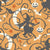 Halloween Flying Witch Orange Black Image