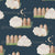 Sleepy Sheep in Navy Blue - Count Sheep Collection Image