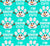 I'm Snow Cute Paw Mint Teal Image