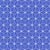 Crisp white snowflake-inspired geometry over cobalt blue, bold, modern holiday vibes Large Scale.  Hexagon Blues, by Cassy's Color Creations Image