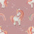 Unicorns And Rainbows On Pink | Unicorns & Rainbows Collection By JuneyB Design Image