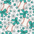 Baseball Coquette Floral in Turquoise Image