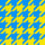 Houndstooth blue yellow Image