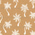 Whimsical Scattered Boho Palm Trees Silhouettes on Warm Brown Image