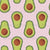 Ikat Avocados Tonal Green Blush Pink Textured Maximalist Market Produce Image