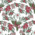 Traditional Christmas Pine Branches and Holly curved pattern Image