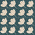 Modern Buttercup Floral in Cream on Teal Image
