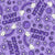 Fluff Cancer Dog Pet Paw Prints in Purple Image