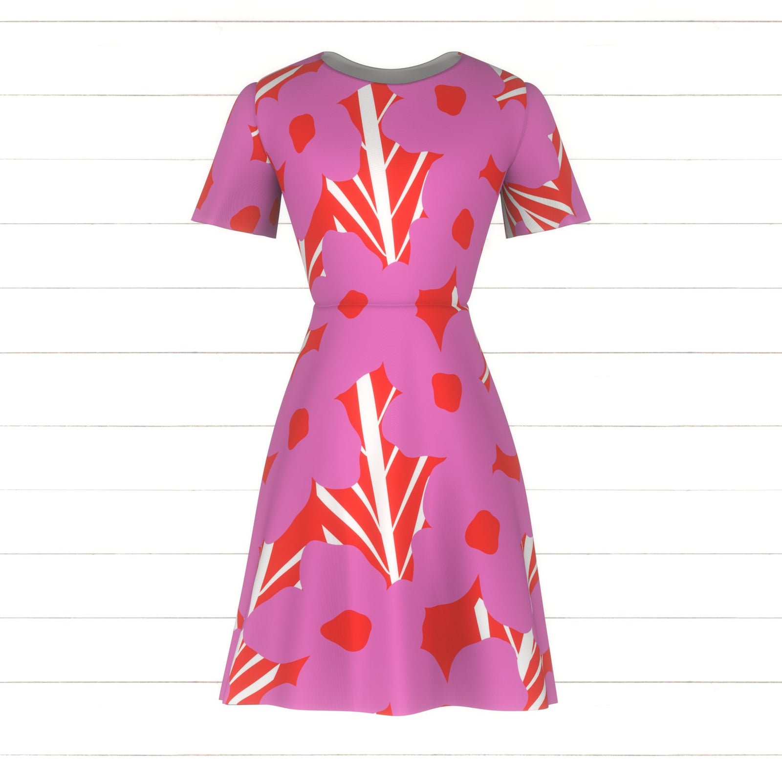 Botanical Nouveau (M) - Pink & Sunset by Betty Louise Studio
