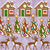 Gingerbread Snow Scene on Frosted Plum Image