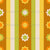 Retro yellow, orange and brown 70s style flowers and stripes Image